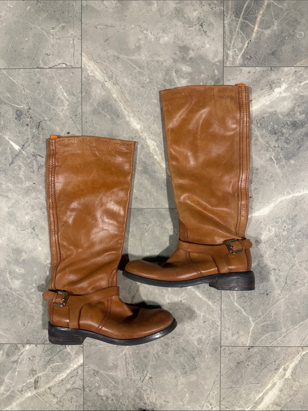 Women's Tall Riding Boots - Brown Leather